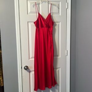 Zara Vibrant Red Maxi Dress